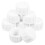 80Pcs White PVC Threaded Pipe End Caps for Leak Protection 2