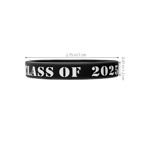 100Pièces Bracelets Silicone Pour Graduation Décoration 2