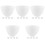 25Pcs DIY Silicone Mask Bowls White Multipurpose Facial Mixing Tools 5