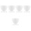 25Pcs DIY Silicone Mask Bowls White Multipurpose Facial Mixing Tools 6
