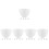 25Pcs DIY Silicone Mask Bowls White Multipurpose Facial Mixing Tools 7