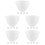 25Pcs DIY Silicone Mask Bowls White Multipurpose Facial Mixing Tools 8