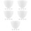25Pcs DIY Silicone Mask Bowls White Multipurpose Facial Mixing Tools 9