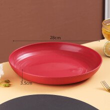 Large Household Vegetable Plates – Anti-Fall Round Plates, Snack Plates, Dining Table, Bone, Garbage, and Salad Plates Set