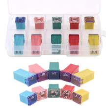 10X Fuses Pack Kit 20A 30A 40A 50A 60A Car Auto Van Square Assortment Fuse