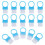 300Pcs Nail Dust Removal Brush Blue Plastic Compact Nail Cleaning Tool 2