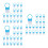 300Pcs Nail Dust Removal Brush Blue Plastic Compact Nail Cleaning Tool 5