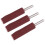 9Pcs Rotary Tool Sanding Accessories Dark Red Sandpaper Drum Mandrels 3