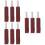 9Pcs Rotary Tool Sanding Accessories Dark Red Sandpaper Drum Mandrels 8