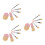 3Sets Soft Pink Mini Makeup Brushes with Portable Case for Travel 4