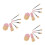 3Sets Soft Pink Mini Makeup Brushes with Portable Case for Travel 5