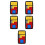 5Pcs Plastic Sliding Puzzle Educational Toy Enhancing Brain Skills 9