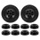 50Pcs Stable Black Plastic Flag Mount Base for Home and Office Desks 2