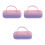 3Pcs Assorted Color Hard Glasses Case Compact Sunglasses Organizer Box 5