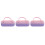 3Pcs Assorted Color Hard Glasses Case Compact Sunglasses Organizer Box 6