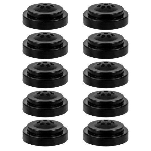 50Pcs Stable Black Plastic Flag Mount Base for Home and Office Desks 2