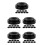 50Pcs Stable Black Plastic Flag Mount Base for Home and Office Desks 4