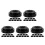50Pcs Stable Black Plastic Flag Mount Base for Home and Office Desks 6