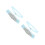 4Pcs Bride Rhinestone Wedding Garters Blue Satin Lace Adjustable Set 7