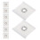 16Pcs Portable Rv Awning Eyelet Hardware Secure Fit PVC White 2