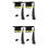 4Pcs Lightweight Felt Mini Graduation Caps Yellow Adjustable Pet Hats 6