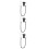 3Pcs Elastic Plastic Pen Holder Clip Retractable Stylus Lanyard Black 6