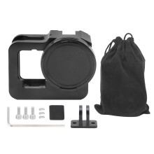 Carcasa de aleación de aluminio con rosca para trípode, marco protector y soporte para filtro de 52 mm, diseño de zapata fría, características