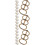 Three-Hole Binder Rings Brown Alloy For Daily Use 18pcs 7