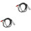 2Pcs Black Audio Equipment Cable Guitar Use Tinned Oxygen-Free Copper 3