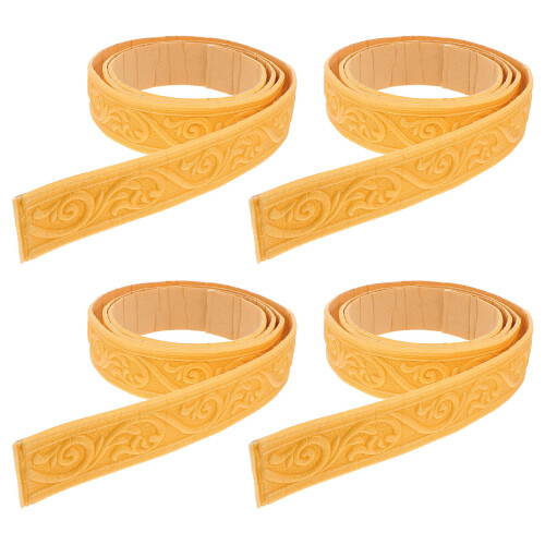 8Pcs Self Adhesive Molding Trim Durable Xpe Foam 3D Design 2