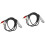 2Pcs Black Audio Equipment Cable Guitar Use Tinned Oxygen-Free Copper 4