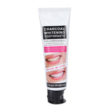 Vegan Toothpaste Activated Charcoal Natural Teeth Whitening Fluoride Free Gentle On Sensitive Teeth Removes Plaque Fights Bad Breath No SLS For