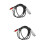 2Pcs Black Audio Equipment Cable Guitar Use Tinned Oxygen-Free Copper 7