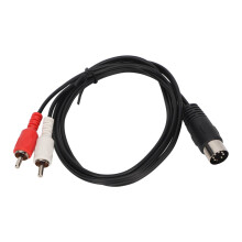 Signal Clarity Audio Adapter Lead DIN Male to RCA Male Cable Plug and Play Connects CD Player DVD Phono LD AUX Port European Type Stereo Equipment