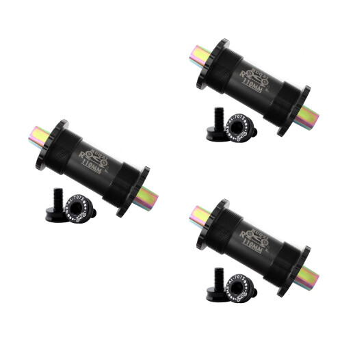 3Pcs Titanium Alloy Black Ceramic Central for Fixed Gear and Bikes 2
