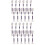 24Pcs Metallic Silver Embroidery Thread for Household DIY Sewing 4