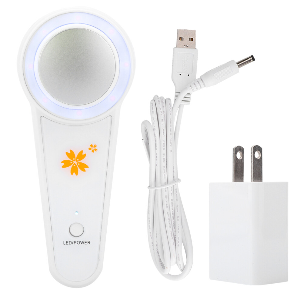 Rechargeable Sonic Vibration Facial Wand Hot Cold Therapy For Fine Lines Reduction Pores Minimization Redness Relief Skin Firming Anti Aging Solution