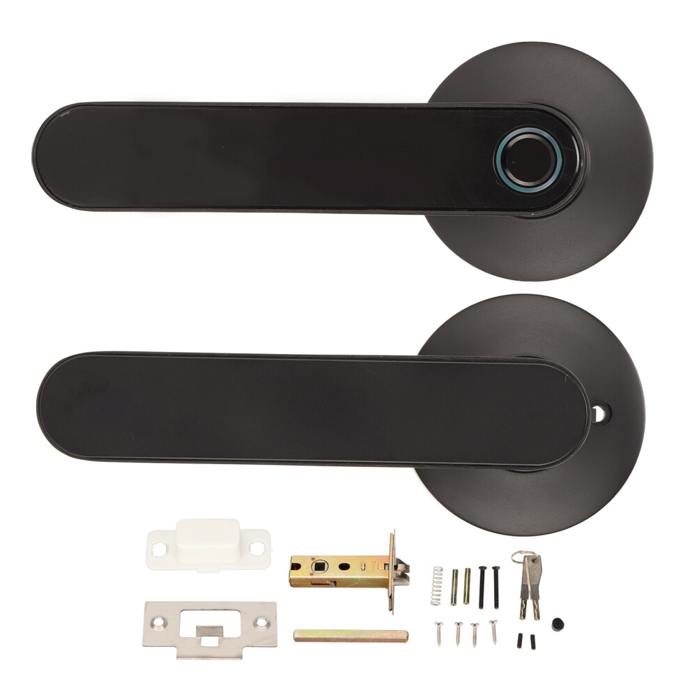 Fingerprint Recognition Smart Door Lock Keyless Entry Touchscreen Room Door Lock Bluetooth App Control Keypad Door Lock Auto Lock Diy Install For 9175034286520