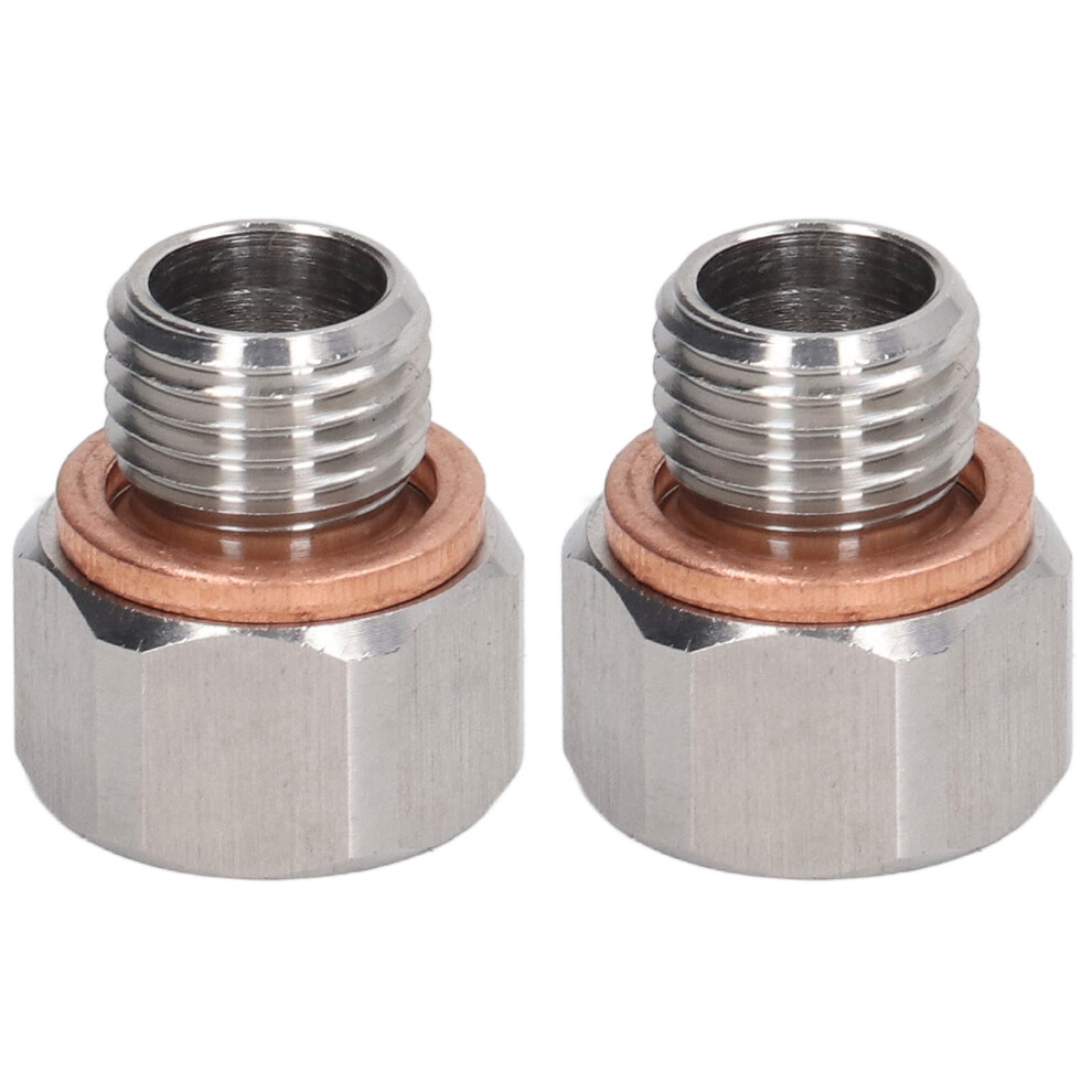 Aluminum Alloy Fitting Adapter, Durable Leak Proof High Strength Npt1 8Female To M12x1 25Male Connector For Oil Pressure Gauges 9175034286223