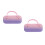 2Pcs Hard Shell Glasses Case Assorted Colors Portable Travel Organizer 2
