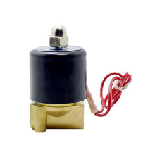 Water Air Gas Fuels Electric Solenoid Valve Normally Closed Brass Construction Copper Coil Air Controls Liquid Controls Irrigation Controls High