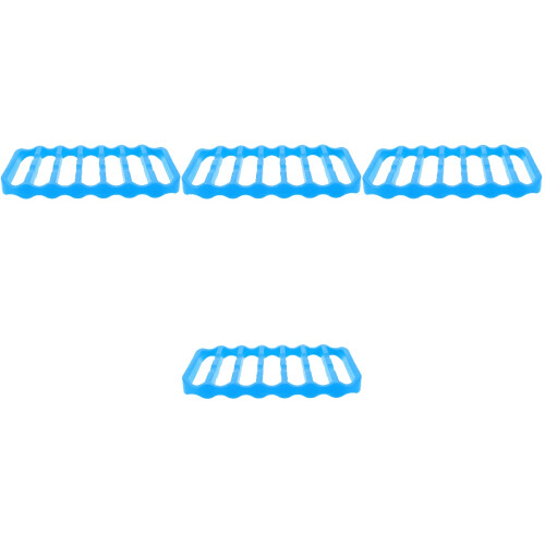 4Pcs Heat-Resistant Blue Silicone Baking Rack Non Stick Cooking Mat 2