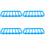 4Pcs Heat-Resistant Blue Silicone Baking Rack Non Stick Cooking Mat 5