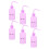 12Pcs Multi-Function Purple Pe Bottles for Eyelash and Plant Care 3