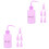 12Pcs Multi-Function Purple Pe Bottles for Eyelash and Plant Care 4