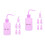 12Pcs Multi-Function Purple Pe Bottles for Eyelash and Plant Care 5