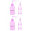 12Pcs Multi-Function Purple Pe Bottles for Eyelash and Plant Care 6