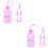 12Pcs Multi-Function Purple Pe Bottles for Eyelash and Plant Care 7