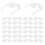 100Pcs White Plastic Doll Glasses Adorable Mini Sunglasses for DIY 2