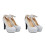 2Paren Comfortabele Zilveren Pumps Feest Dames 6